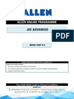 Mock - Test 02 Jee Advanced - Paper