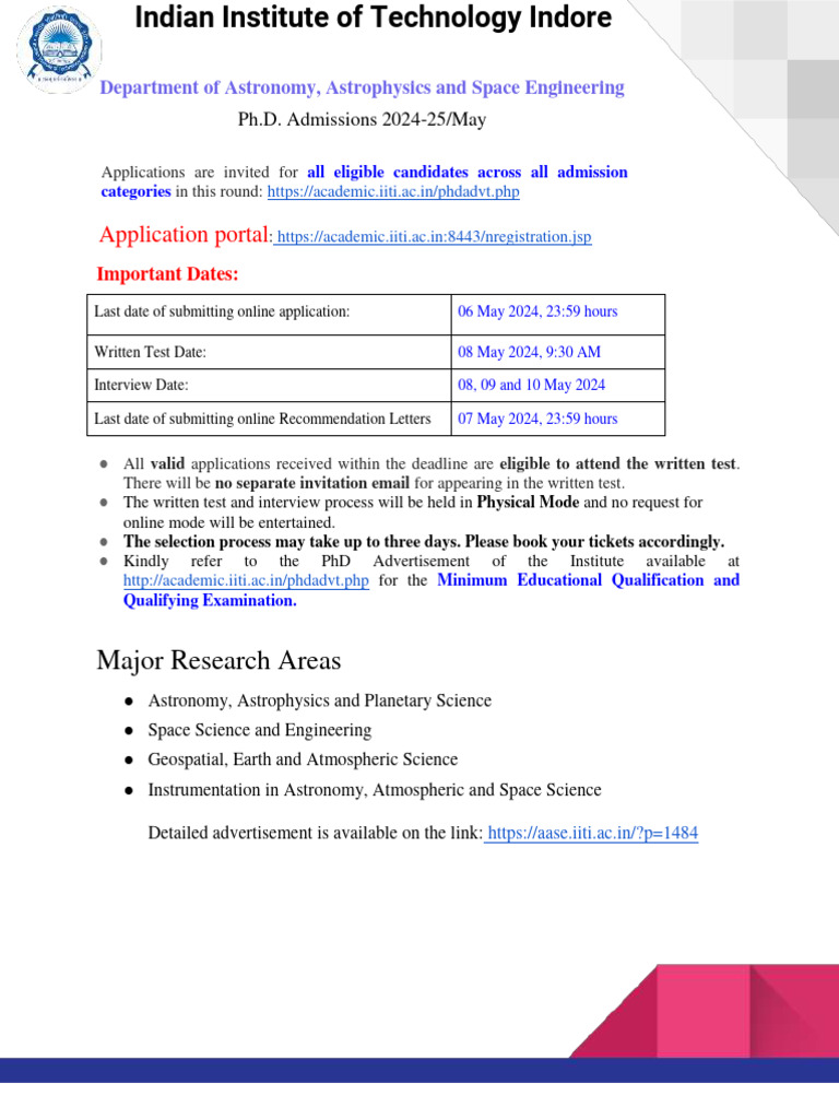 PHD - Ad - May - 2024 - AASE (Acedemics) | PDF