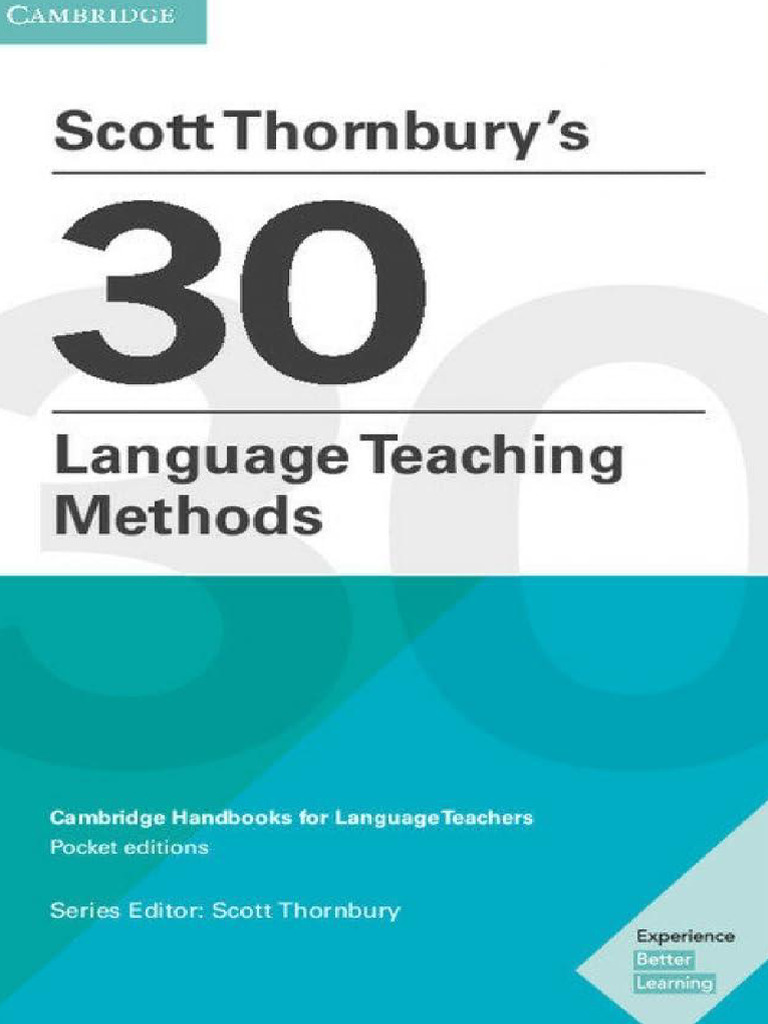 Scott Thornburys 30 Language Teaching Methods | PDF | English As A ...
