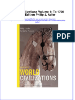 World Civilizations Volume 1 To 1700 8Th Edition Philip J Adler Online Ebook Texxtbook Full Chapter PDF