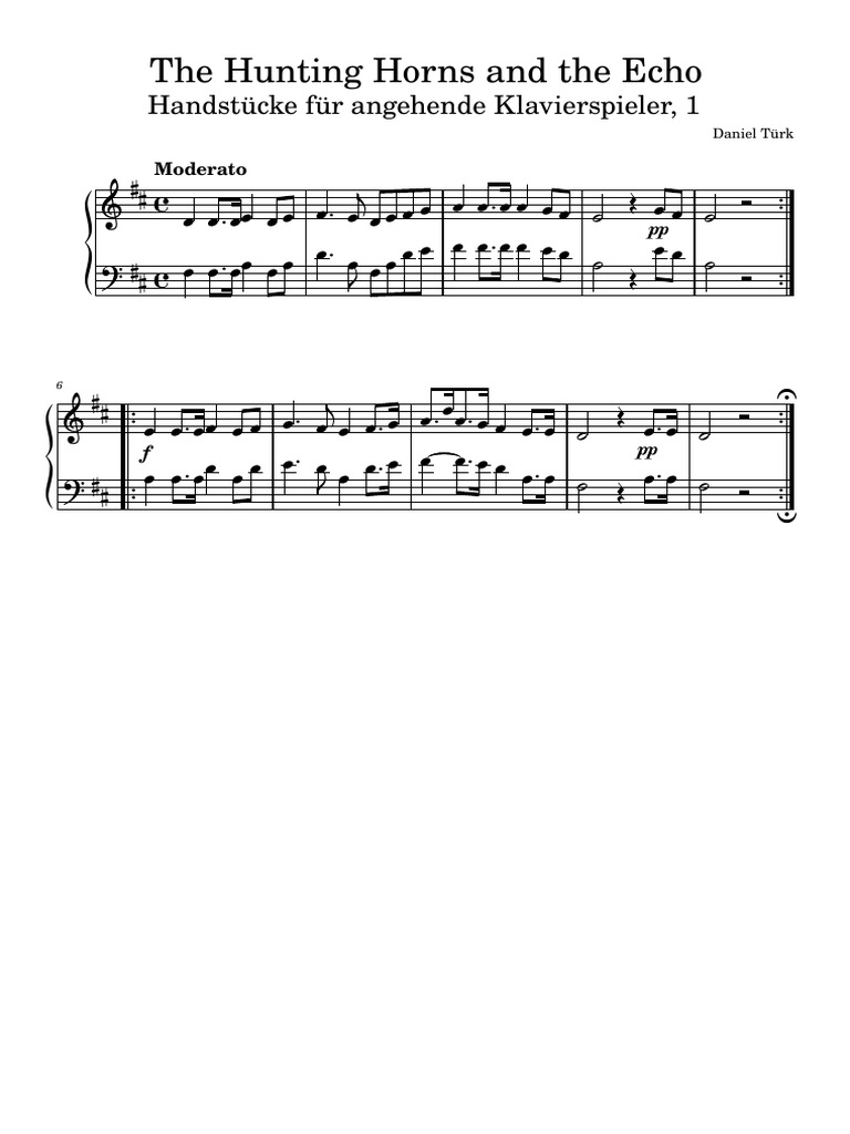 The Hunting Horns and the Echo PDF