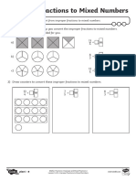 Differentiated Improper Fractions To Mixed Numbers Activity Sheet