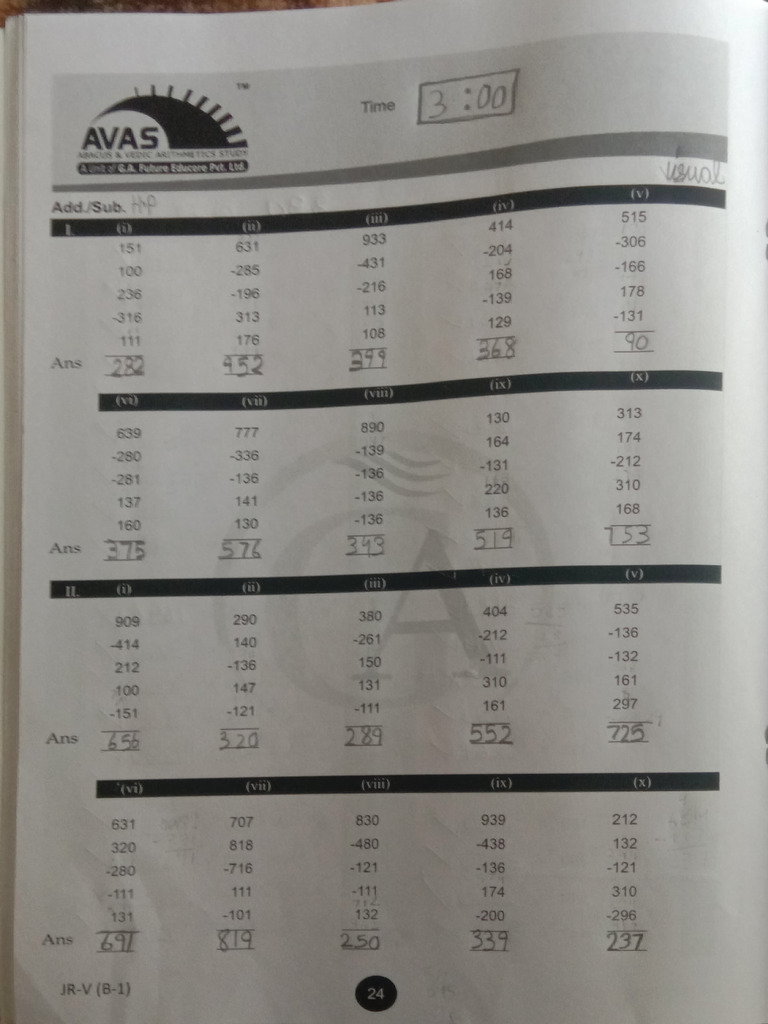 Abacus and Vedic Arithmetic Study Guide | PDF