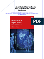 Full Ebook of Emotions in A Digital World Social Research 4 0 1St Edition Adrian Scribano Online PDF All Chapter
