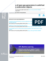 Applying of Open Gas Generators in Solid Fuel For Rising Underwater Objects