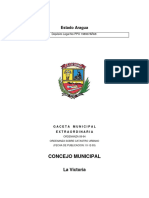 Ordenanza sobre Catastro Urbano del Municipio José Félix Ribas del Estado Aragua. Gaceta Municipal N° 09-94 (10-12-1993)