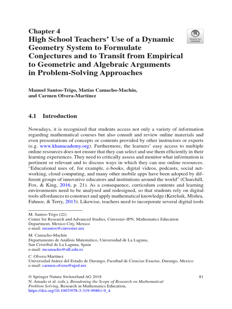 High School Teachers Using Dynamic Geometry | PDF | Perpendicular ...