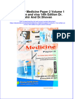 Full Ebook of Endeavour Medicine Paper 2 Volume 1 For Written and Viva 14Th Edition DR Jahir and DR Shovan Online PDF All Chapter