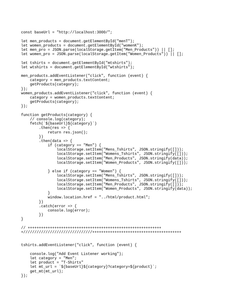 Fetch and Store Product Data | PDF | Java Script