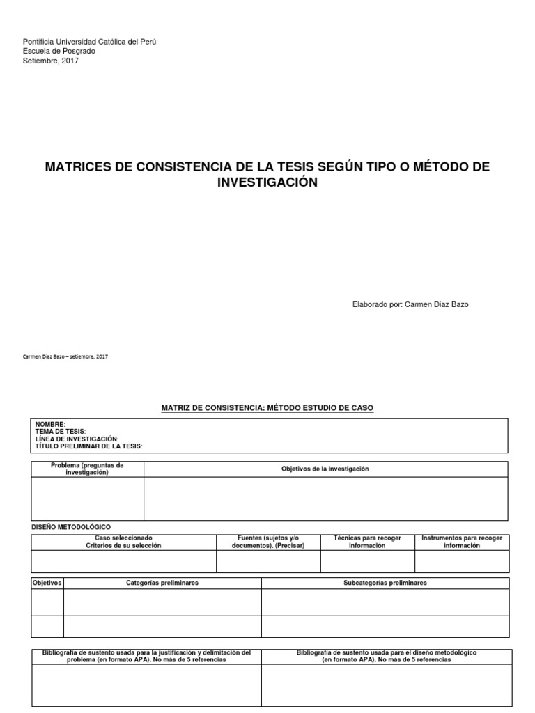Matrices de Consistencia en APA 7 | PDF | Estilo apa | Bibliografía