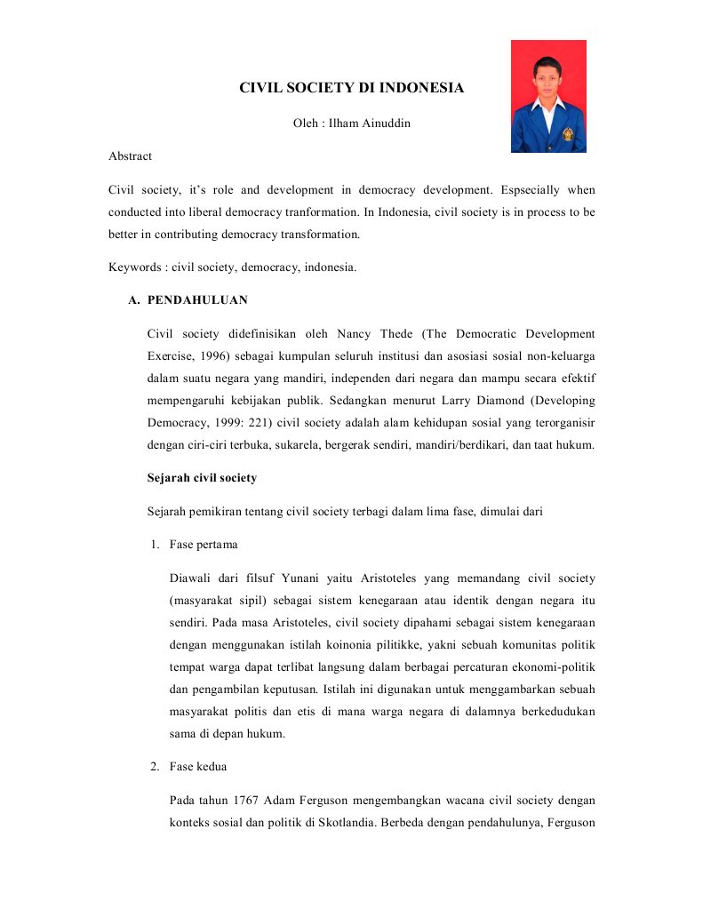 Civil Society Di Indonesia | PDF