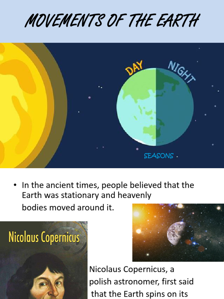 Earth Movements: Rotation and Seasons | PDF | Science & Mathematics