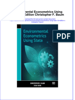 Full Ebook of Environmental Econometrics Using Stata 1St Edition Christopher F Baum Online PDF All Chapter