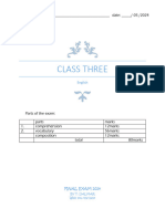 class three english