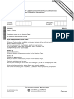 University of Cambridge International Examinations General Certificate of Education Ordinary Level