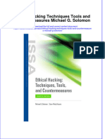 Full Ebook of Ethical Hacking Techniques Tools and Countermeasures Michael G Solomon Online PDF All Chapter