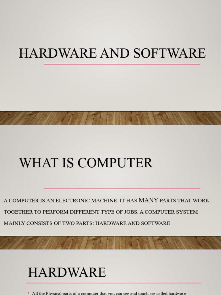 C3 - Hardware and Software - L1 | PDF