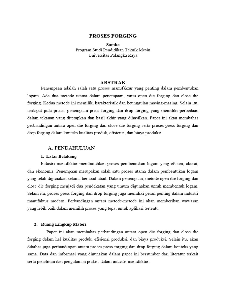 Paper Forging Proses - Samka | PDF | Seni | Komputer