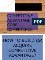 UNIT-4: Competitive Advantage & Core Competence