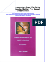 Full Ebook of Essential Gynaecology Care 2E A Guide For The Trainee 2Nd Edition Prof Deepal S Weerasekara Online PDF All Chapter