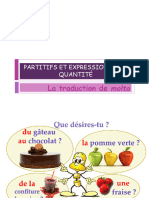 Partitifs Et Expression de La Quantite