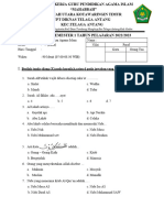 SOAL PAI KLS 5