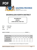 Grade9 Mathematics Term 2 Investigation 2026 | PDF