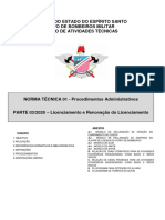 NT 01 - Proced. Adm. - Parte 3 - Licenciamento e Renovação Do Licenciamento - 2010