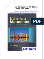 Full Multinational Management 6Th Edition Cullen Test Bank Online PDF All Chapter