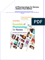 Full Ebook of Essentials of Pharmacology For Nurses 4Th Edition Paul Barber Online PDF All Chapter