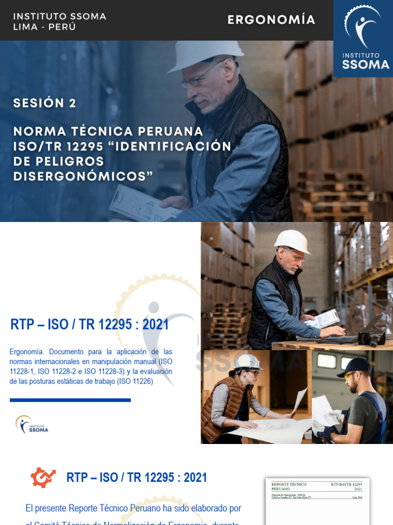 Guía de Ergonomía ISO/TR 12295:2021 | PDF | Factores humanos y ...