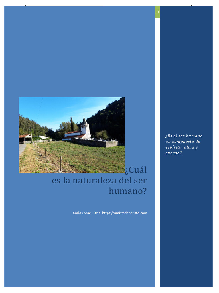 2 La Naturaleza Del Ser Humano | PDF | Alma | Imagen de dios