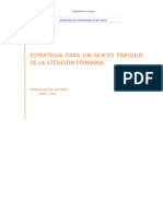 2018 - 06 - 14 Estrategia para Un Nuevo Enfoque de La Atencion Primaria