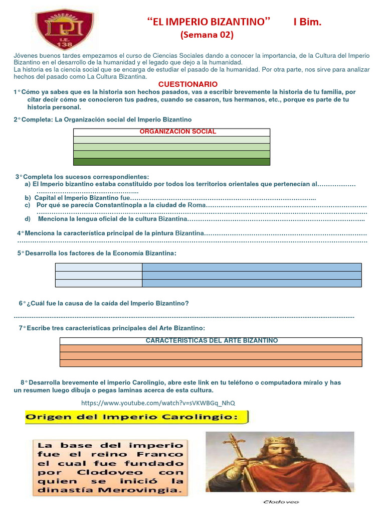 Sem.02-2°Imperio Bizantino | PDF | imperio Bizantino | imperio Romano