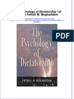 Ebook The Psychology of Dictatorship 1St Edition Fathali M Moghaddam Online PDF All Chapter