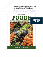 Full Foods Experimental Perspectives 8Th Edition Mcwilliams Test Bank Online PDF All Chapter