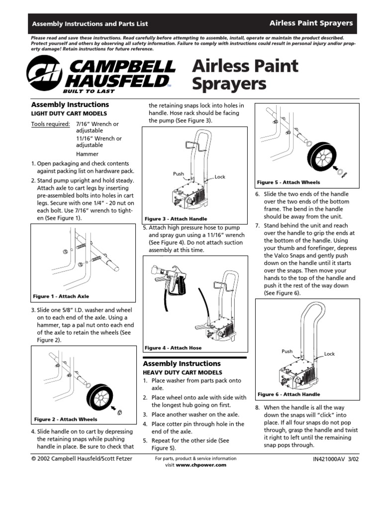 Airless Owners Manual | PDF | Valve | Axle