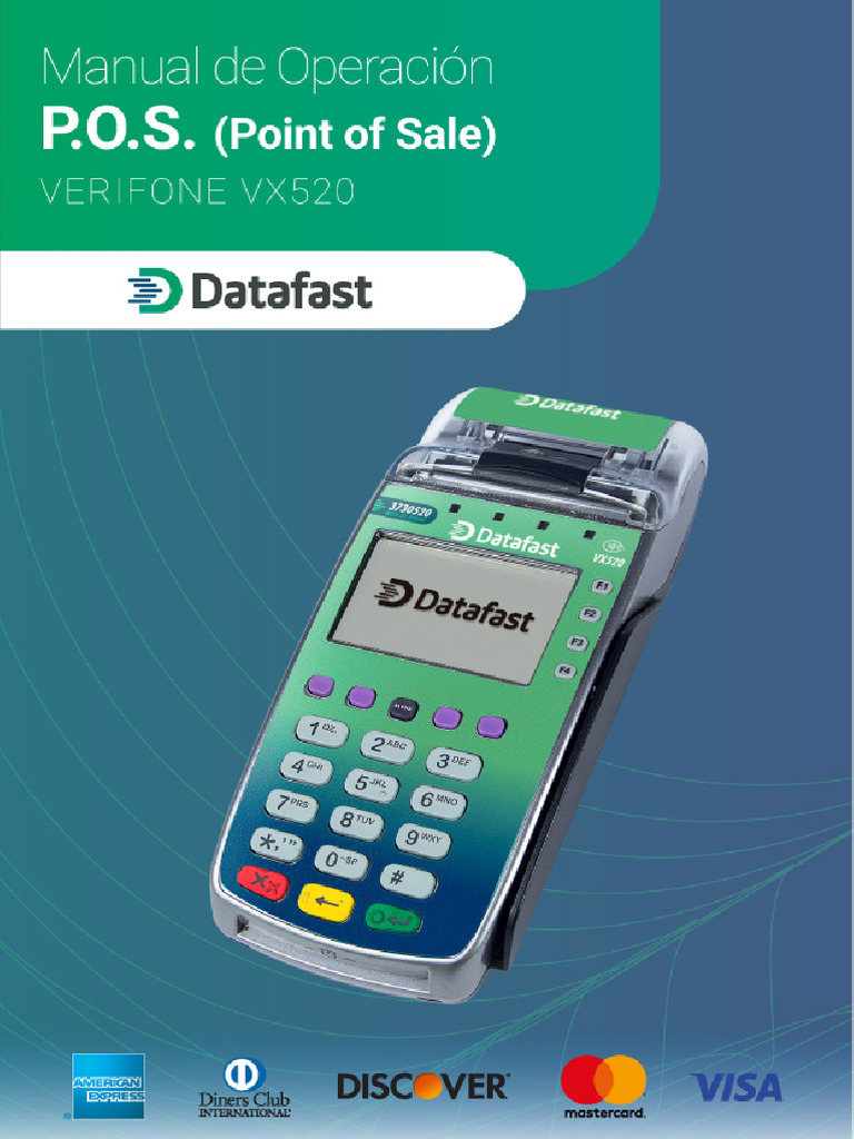 Manual de La Maquina-Datafast | PDF