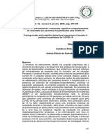 2023 Modos de Enfrentamento e Respostas Cognitivo-Comportamentais de Ansiedade em Pacientes Hospitalizados Pela COVID 19