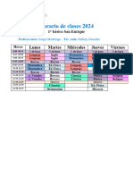 Horario 1° SE