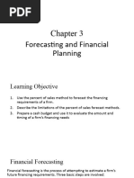 Chapter 3 - Forecasting and Financial Planning