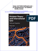 Full Ebook of Feminist Theory and International Law Posthuman Perspectives 1St Edition Emily Jones Online PDF All Chapter