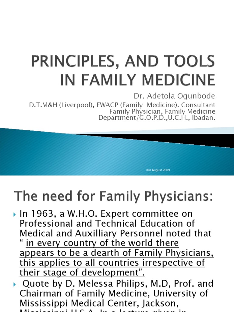 family medicine essay