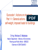 Eurocode 1: Actions On Structures - Part 1-1: General Actions - Densities, Self-Weight, Imposed Loads For Buildings