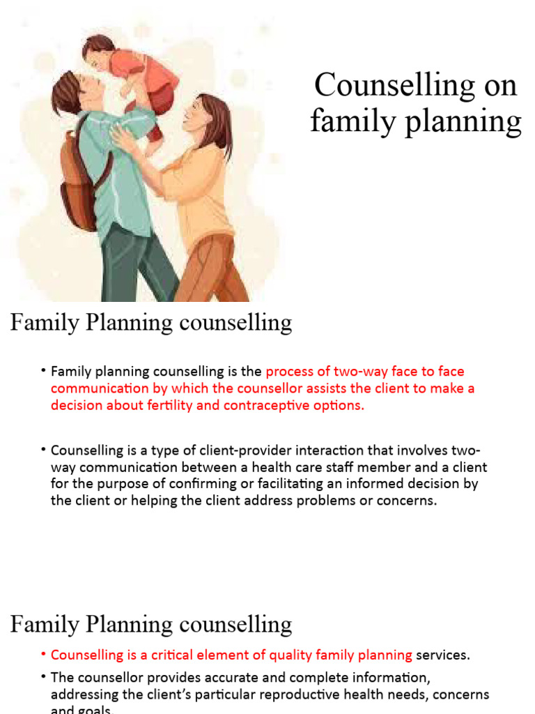 Family Planning Counseling Principles | PDF | Family Planning ...