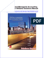 Full Financial and Managerial Accounting 18Th Edition Williams Solutions Manual Online PDF All Chapter