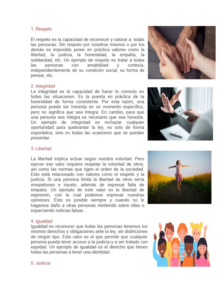 Valores | PDF | Justicia | Crimen y violencia