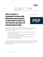 Give It A Rest A Systematic Review With Bayesian M