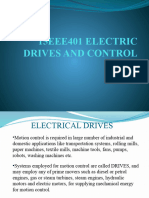 15EEE401 ELECTRICAL - DRIVES Introduction