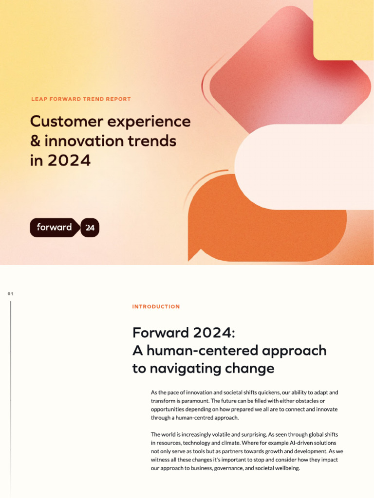 Forward 2024 Cx Innovation Trends Pdf Brand Artificial Intelligence